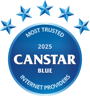 Canstar Most Trusted Internet Provider 2023-2025