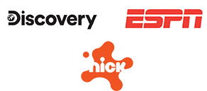 Discovery Channel, ESPN, Nickelodeon.