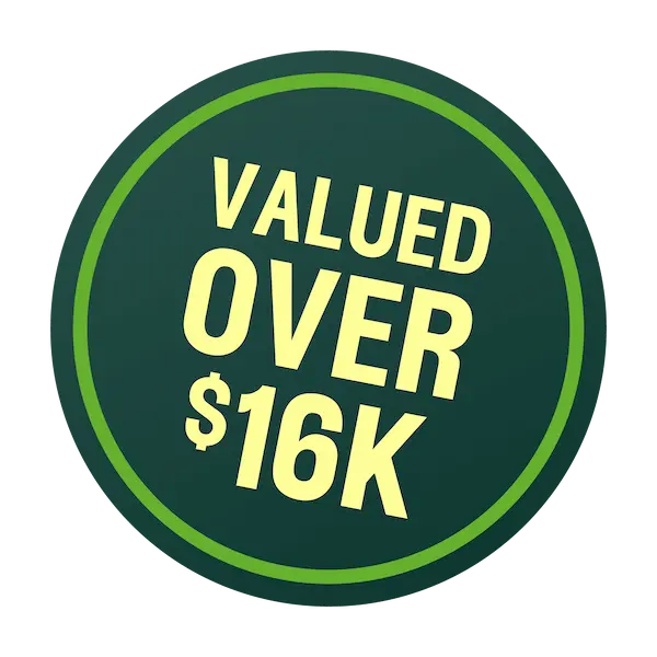 Valued over $16K badge