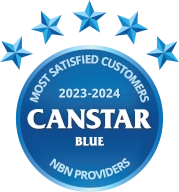 Canstar Blue Most Satisfied Customers 2023 and 2024.