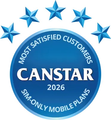 Canstar Blue Most Satisfied Customers SIM Only Mobile Plans 2026
