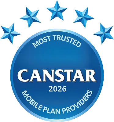 Canstar Blue Most Trusted Mobile plan providers 2026