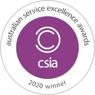 CSIA Australian Service Excellence Awards Customer Service Organisation of the Year - Large Business 2020 Winner.