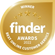 Finder Award NBN Best Online Customer Service 2022.