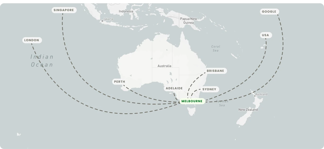 Map of Australia.